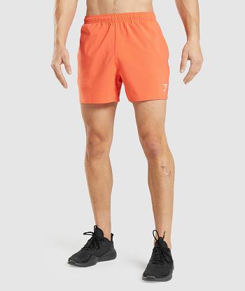 Pantalones Cortos Gymshark Arrival 5" Hombre Naranjas | CO 3796FDN